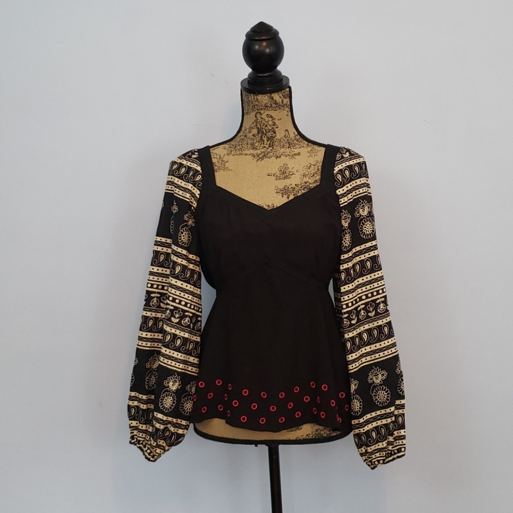 Anthropologie Fei Silk Top